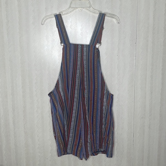 ❤️ SHEIN VCAY Patch Pocket Geo Overall Shorts Without Tank Overalls Size M - Picture 8 of 9